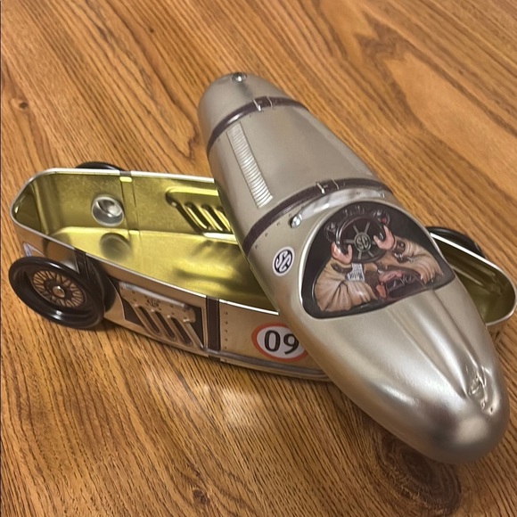 Vintage Silver Toy Car with Black Accents - Picture 5 of 5